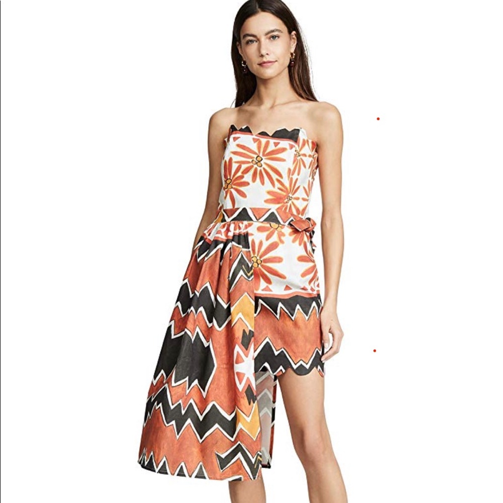 Tata Naka Strapless Mini Dress with Wrap NWT